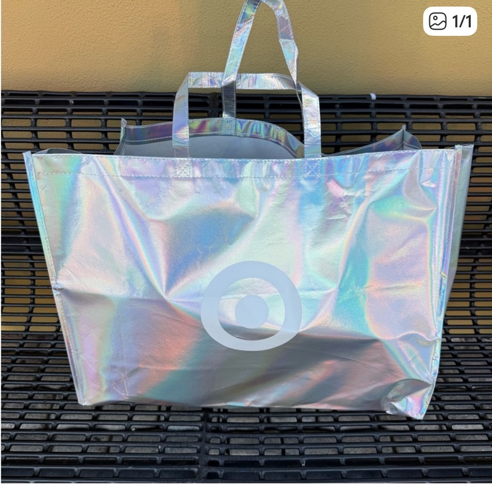 Target Silver Iridescent Tote Bag Black Friday 2025 brand new